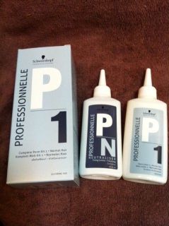 SCHWARZKOPF PROFESSIONNELLE P1 COMPLETE PERM KIT 1   NORMAL HAIR PERM 