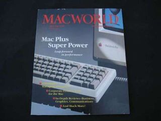   Macworld Magazine Macintosh M0001 1984 128k 512k   Mac Plus Intro