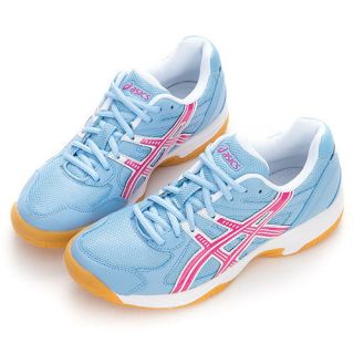 BN ASICS GEL DOHA Womens Volleyball Badminton Shoes in Light Blue # 