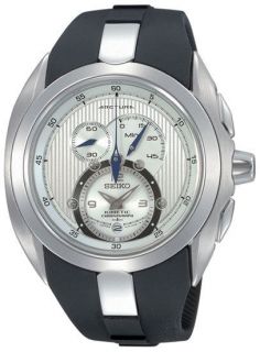 SNL049 Seiko Stainless Steel Kinetic Arctura Chronograph Silver 