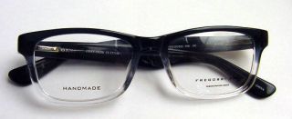 Fregossi 386 Hand Made Designer Eyeglass Frame Plastic Gray Fade 