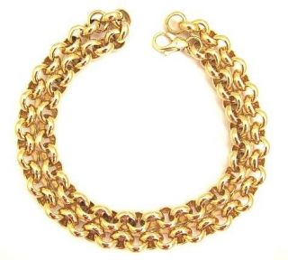 14K Solid Gold Italian Uno A Erre Rolo Style Necklace,24 1/4 , 64 