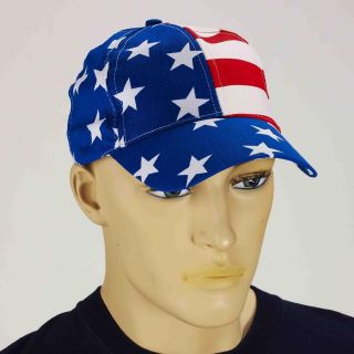 American Flag Patriotic Baseball Cap Adult Costume Accessory *New*