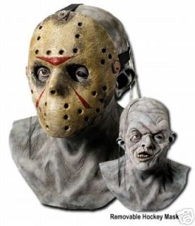 FRIDAY THE 13TH JASON MASK COSTUME DELUXE FULL OVERHEAD JASON VOORHEES 