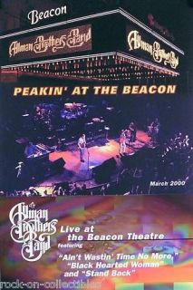 ALLMAN BROTHERS BAND 2000 AT THE BEACON TOUR POSTER   DOUBLE SIDED