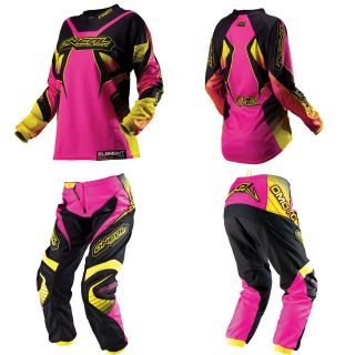   Element Women Pink size 1/2 Motocross Rading Gear Jersey Pants Set