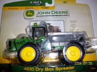 Ertl John deere 4930 dry box spreader 1/64 toy farm