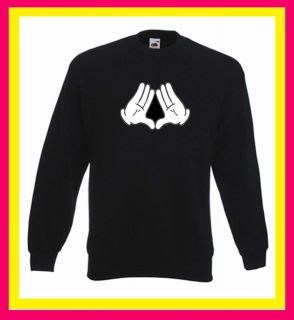 Jay Z diamond hands pyramid illuminati kanye roc nation fan sweatshirt 