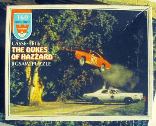   DUKES OF HAZZARD General Lee Jumping Jigsaw Puzzle   160 pc 12 x 16