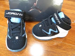 NEW NIKE Jordan Pure J (TD) Toddler Shoes BOYS SZ 3C BLACK/BlUE 414765 