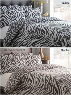 Zebra & Leopard Duvet Cover Sets   Animal Bed Linen Bedding NEW