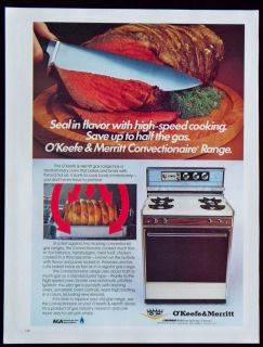 Vintage 1978 OKeefe & Merritt Gas Range Tappan Magazine Ad