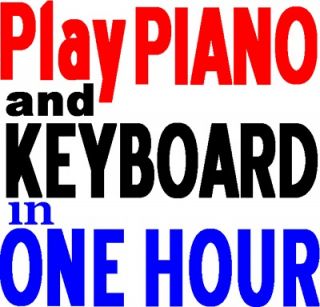 How to Play Piano Keyboard Learn Piano 1 in hour Beginners Music Book 