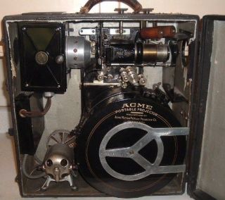Antique 1919 Acme 35mm Portable Motion Picture Projector Silent Movies