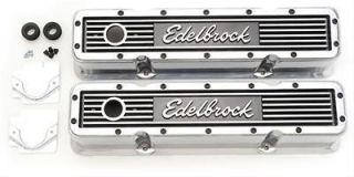 Edelbrock Elite Series Aluminum Valve Covers 4249 Chevy SBC 283 305 