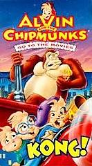 Alvin and the Chipmunks Go to the Movies   Kong VHS, 1992