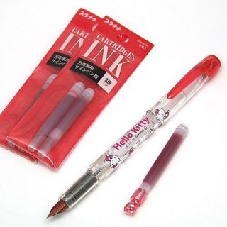 new Hello kitty fountain pen red rare ( sanrio japan ) Stationery 