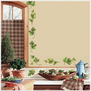   Ivy 38 BiG Wall Stickers Room Decor Vines Leaves Kitchen Border Decals