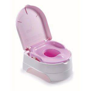 Pink Potty Chair Seat Stepping Stool Toilet Training Girls Trainer 