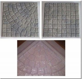   PAVERS WITH CIRCULAR PATTERN Concrete Molds, Stone Cement Form Moulds