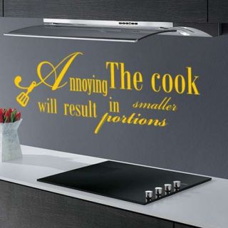 WALL QUOTE SAYING KITCHEN DINNING BATHROOM COOL ART DECAL STENCIL 
