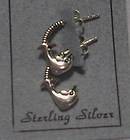 Sterling Silver HP LARGE DOLPHIN POST EARRINGS