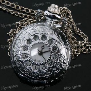 antique silver pocket watch chain in Watches