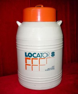 Thermolyne Locator 8 Cryo Tank Dewer Semen Storage Cryogenic Liquid 