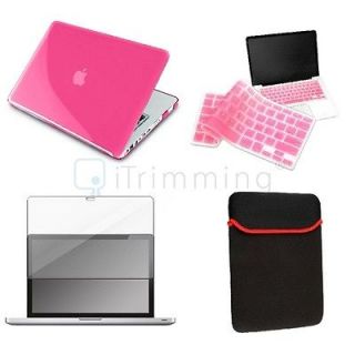 Pink Crystal Cover+Screen Protector+Keyb​oard Skin+Sleeve Case For 