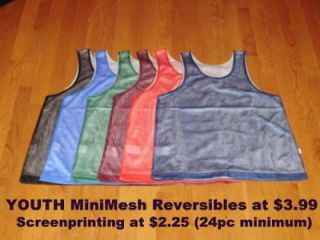 NEW Reversible YOUTH Basketball Practice Jersey Pinny