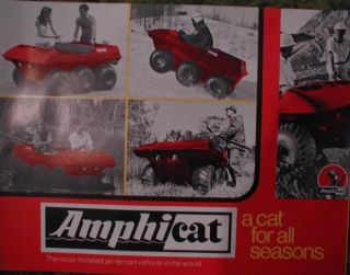 1970 Amphicat Sales Brochure Largest 70