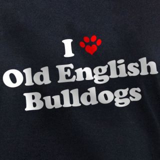 LOVE OLD ENGLISH BULLDOGS T SHIRT fab puppy dog gift