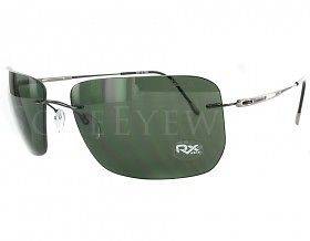 Silhouette 8655 40 6202 Green Polarized Sunglasses