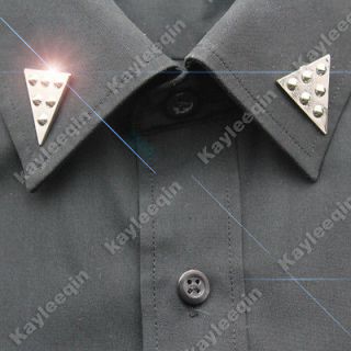   Multi Spike Rivet Stud Blouse Shirt Collar Neck Tip Brooch Pin