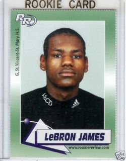 LEBRON JAMES 2002 Rookie Review MGS 10 Rookie 1st Card