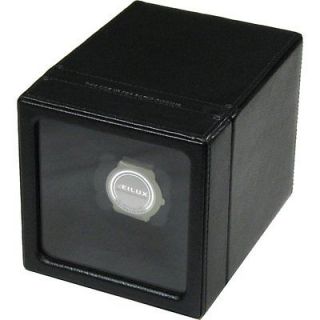 Black Leather Single Automatic Watch Winder by Hillwood UK Ltd RRP £ 