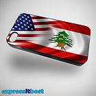 Lebanon Lebanese Flag iPhone 4 4S Hard Back Case Flags FREE SCREEN 