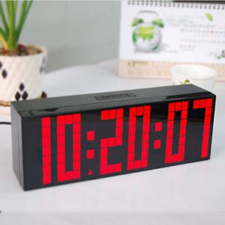 Digital Large Big Jumbo LED snooze wall desk alarm with calendar retro 