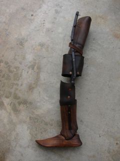 19TH CENTURY ANTIQUE PROSTHETIC LEG    IN CONTINENTAL USA