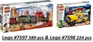 NIB LEGO 7596 7597 7598 LOT Disney Pixar TOY STORY 3 WESTERN TRAIN 