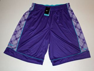 Nike LeBron James Half Print Mens Basketball Shorts Purple/Teal 