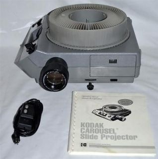 Kodak Ektagraphic Slide Projector AF 1 & 1 Caroussel Transvue 80 Slide 