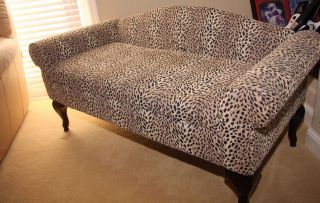 Panther (Leopard) Print Sofa Storage Bench w/ Storage Retail $600.00 