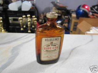 Antique Heubleins The Club Side Car Miniature Liquor Bottle