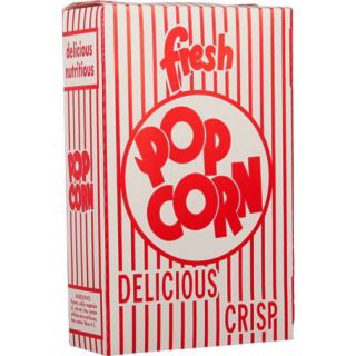 50 Closed Top Popcorn Maker Serving Boxes ~ 2 Ounce Closing Lid Popper 