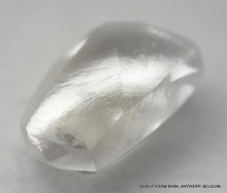 33 CARAT E Si EXCEPTIONAL WHITE ROUGH DIAMOND NATURAL UNCUT RAW REAL 