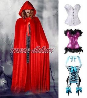 Little Red Riding Hood Vampire Roleplay Velvet Gothic Cape Clubwear 
