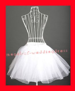 White 50s 60s Petticoat Slip Jupon Crinoline Underskirt