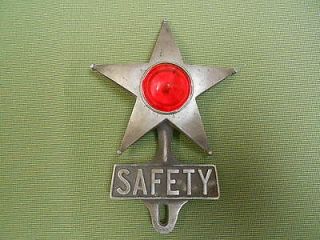   old style safety star license plate topper (Fits Nash LaFayette