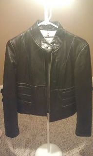 TOP GUN LEATHER JACKET (YOUTH SIZE L) ITALY MADE $400 VALUE COAT